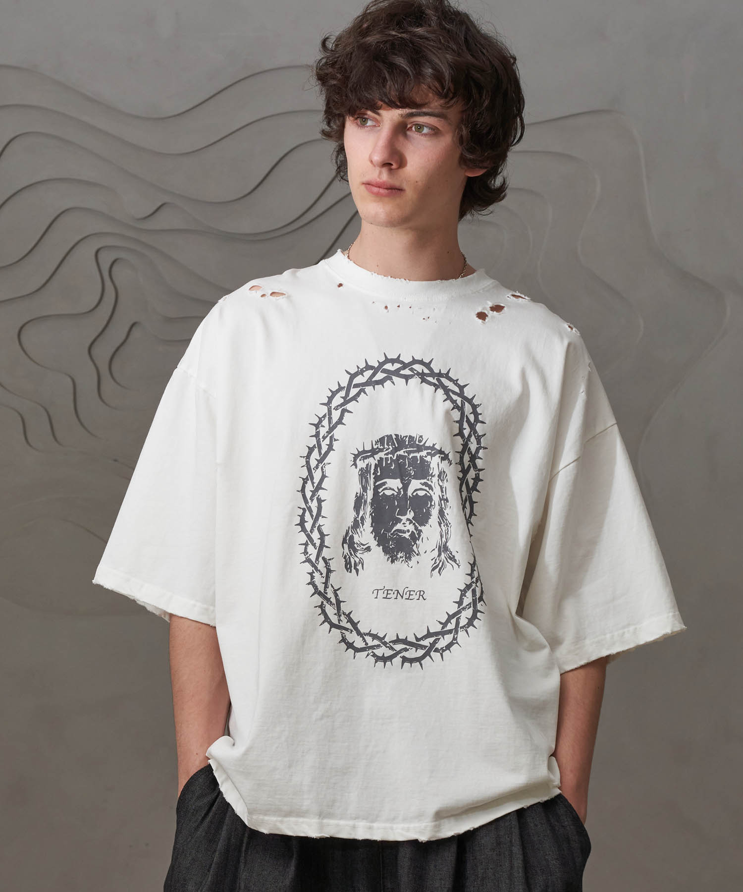 Tener Jesus Vintage T-Shirt (White) White/Free