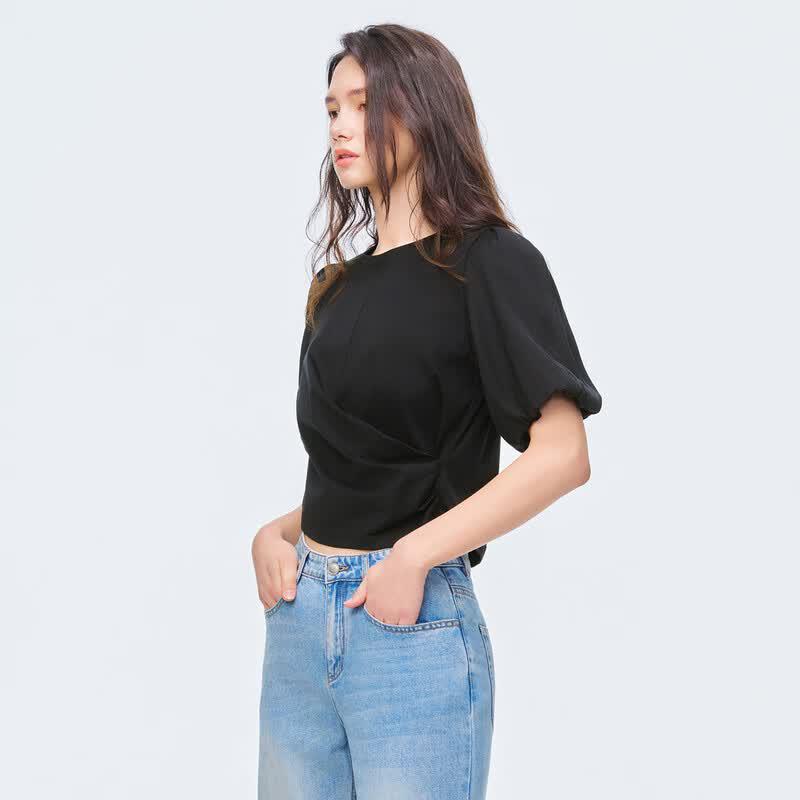 Women's French Relaxed Lantern Sleeve T-Shirt