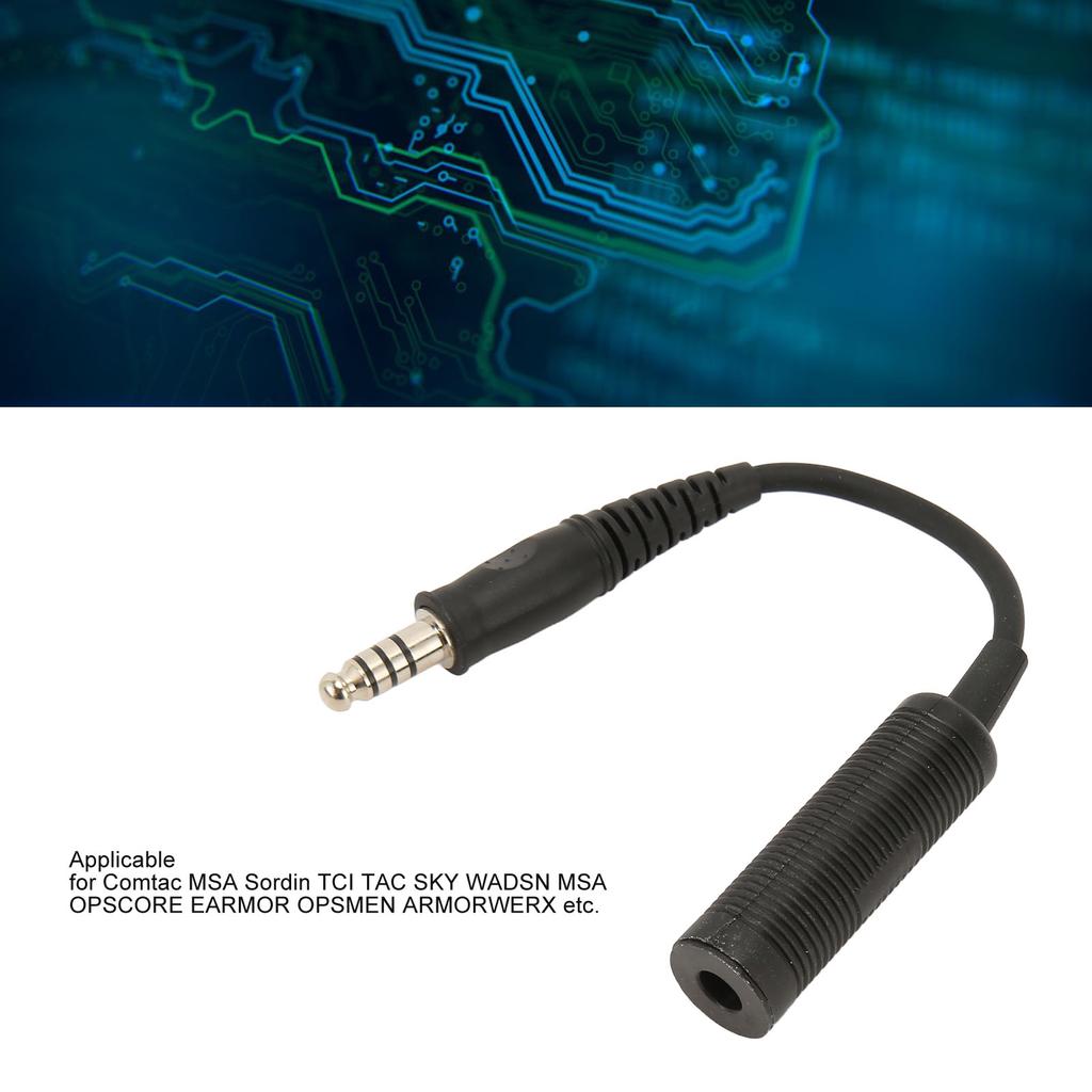 U174 Military To Civilian Wiring Adapter Military To Civilian Conventer Adapter for Comtac for for MSA Sordin for TCI Hi Threat Liberator