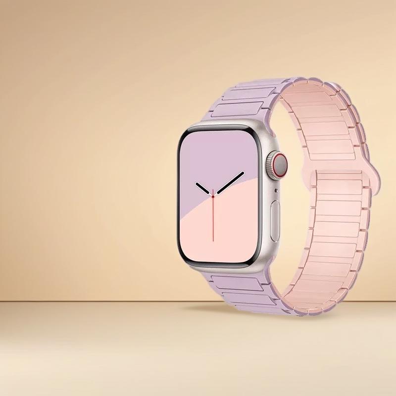 Compatible Silicone Magnetic Strap for Apple Watch Series 8/9 & S10