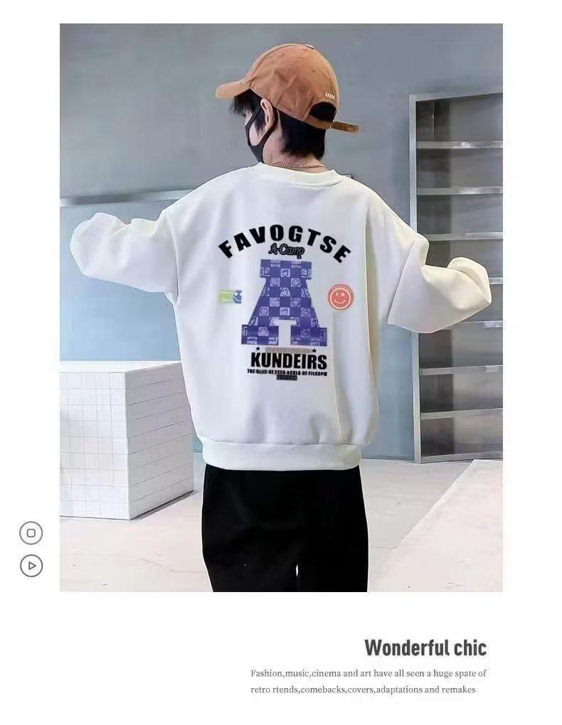 Boys' Trendy Sweatshirt - Autumn/Winter 2023 Casual Fashion Top