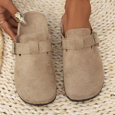 Mode Lässige Mode Damen Wildleder Pantoletten Hausschuhe Herren Clogs Korkeinlegesohle Sandalen mit Fußgewölbeunterstützung Outdoor Strand Pantoletten Hausschuhe