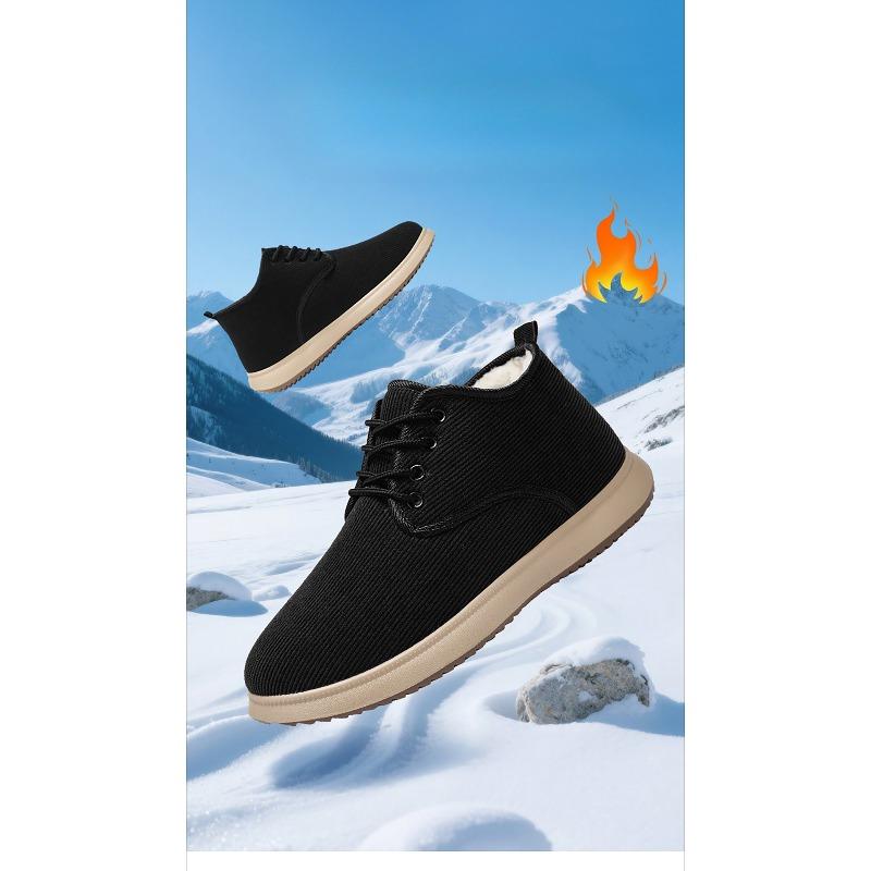 Cotton Shoes, Fleece and Thickened Snow Boots, Outdoor Boots, Versatile Ankle Boots, Casual Boots