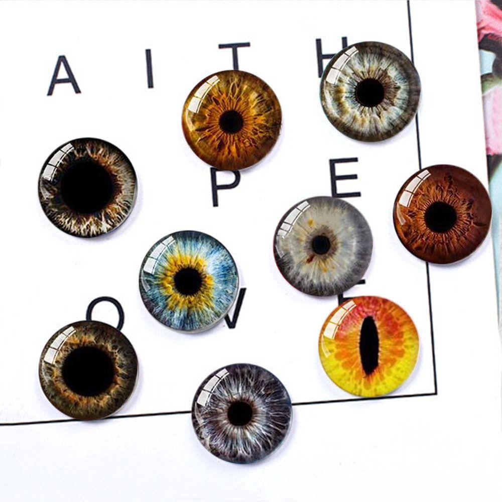 20pcs/10pairs 6mm-20mm Puppet Crystal Eyes Plastic Glitter Crystal Eyes  DIY Doll Accessories