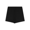 European Style Women's Grey Low-Waist Wide-Leg Sports Shorts - Summer Casual Three-Quarter Straight Leg