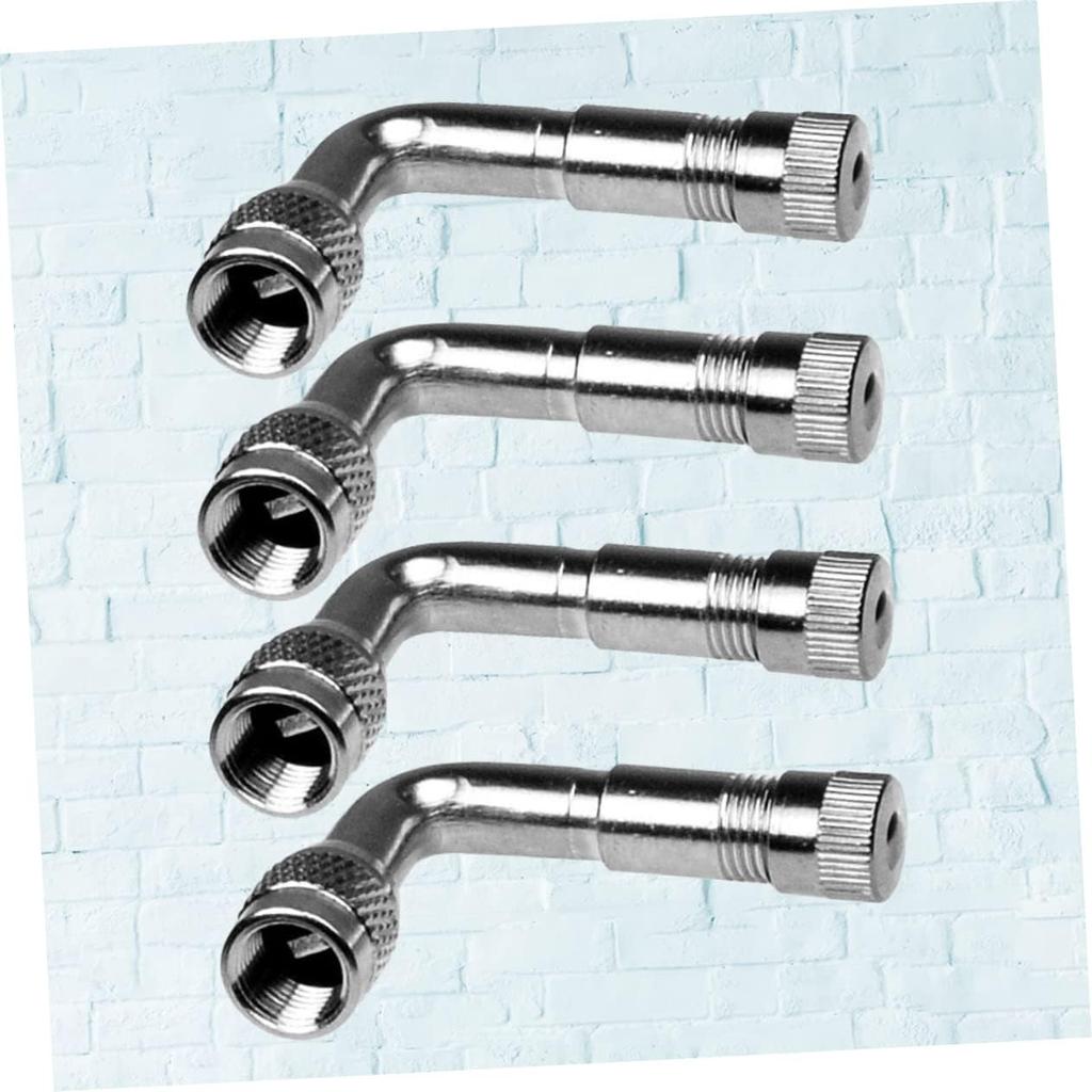 8 Pcs 90 Schrader Valve Brass Air Tyre Valve Schrader Stem 90 Degree Stem Extension Adapter