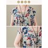 New Literary Retro Large Size Loose Thin Short-sleeved Long Dress Female