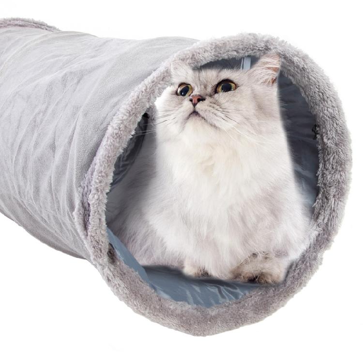 Cats Tunnel Toy Interactive Toy Soft Foldable Storable Suede Cats Tunnel P