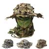 Tactical Camo Bucket Hat with Face Scarf