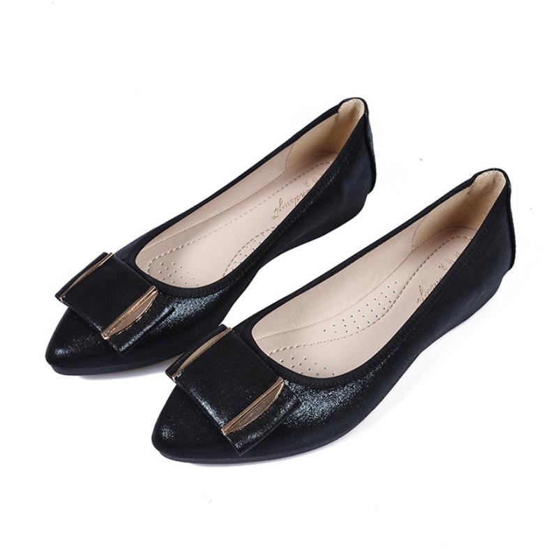 Women Foldable Ballet Flats Portable Travel Fold up Shoes Woman Round Toe Bowknot Slip On Casual Shoes for Spring Autumn WSH2476