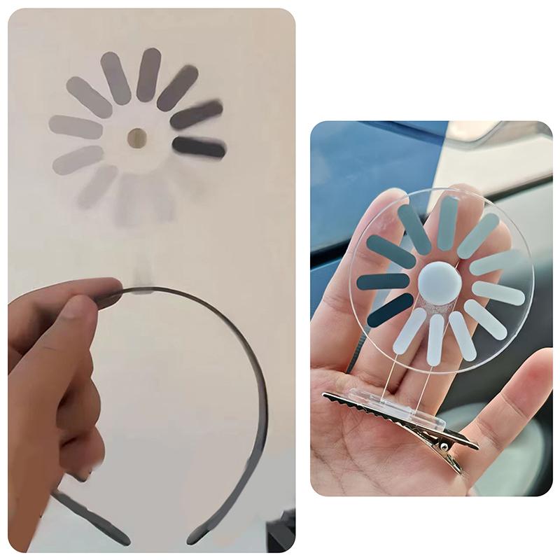 Obracana spinka do włosów z napisem "Brain Loading", akcesoria do włosów "Brain Loading", ciekawe i kreatywne, obracane akcesoria