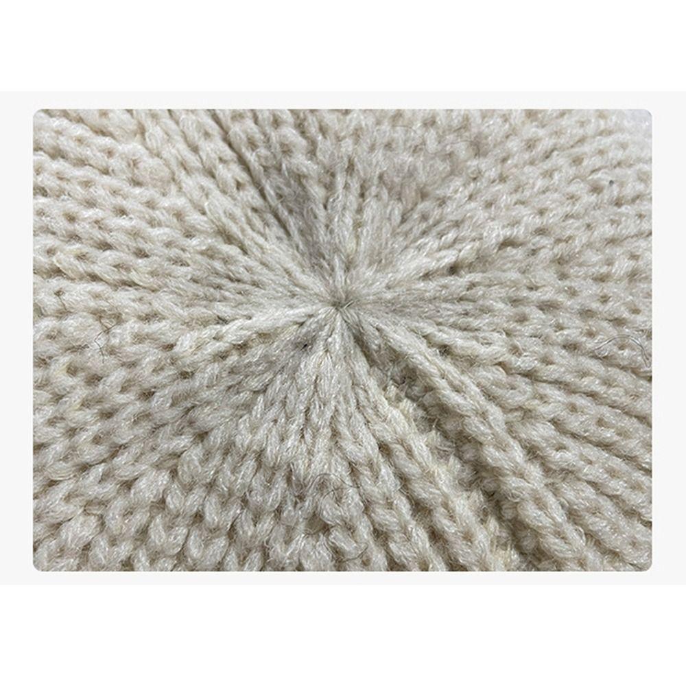 Keep Warm Bucket Hat Knitted Panama Cap Casual Basin Hat  Winter Outdoor