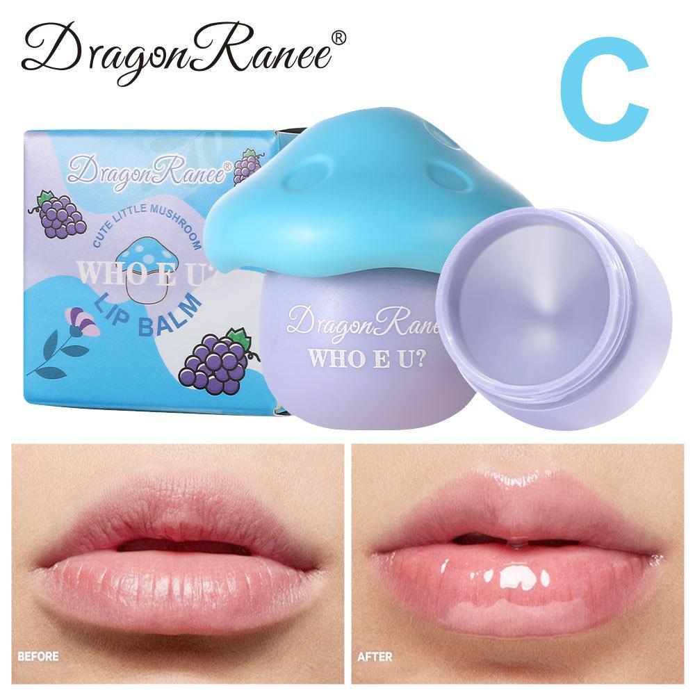 Nourishing Mushroom Lip Balm for Women Nourishing Pink Lip Balm Lip Jelly Mushroom Cute Colored Fruit Lip Balm