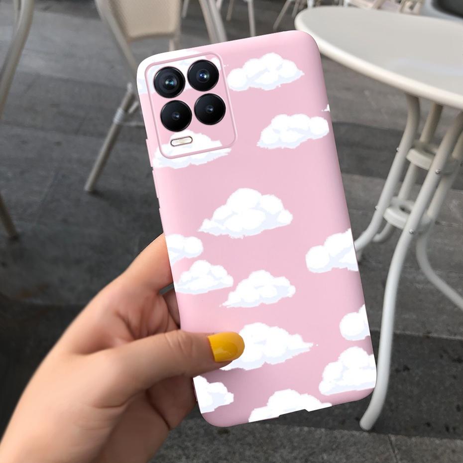 For Realme 8 Case Lavender Sunflower Silicone Back Cover For Realme 8 Pro 8i Realme8 4G RMX3085 Soft TPU Phone Case Luxury Coque