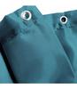 Rideau de douche en polyester uni avec crochets - L 200 x l 180 cm - Bleu pétrole