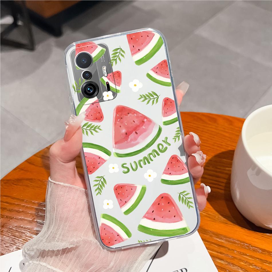 Phone Case For Xiaomi 11T Pro Creative Tag Soft TPU Silicone Clear Shockproof Bumper For Xiaomi 11 T Pro 11TPro Back Cover Coque