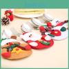Festliches Weihnachts-Besteckset mit Weihnachtsmann-, Schneemann- und Rentierdesign für die Feiertags-Tischdekoration