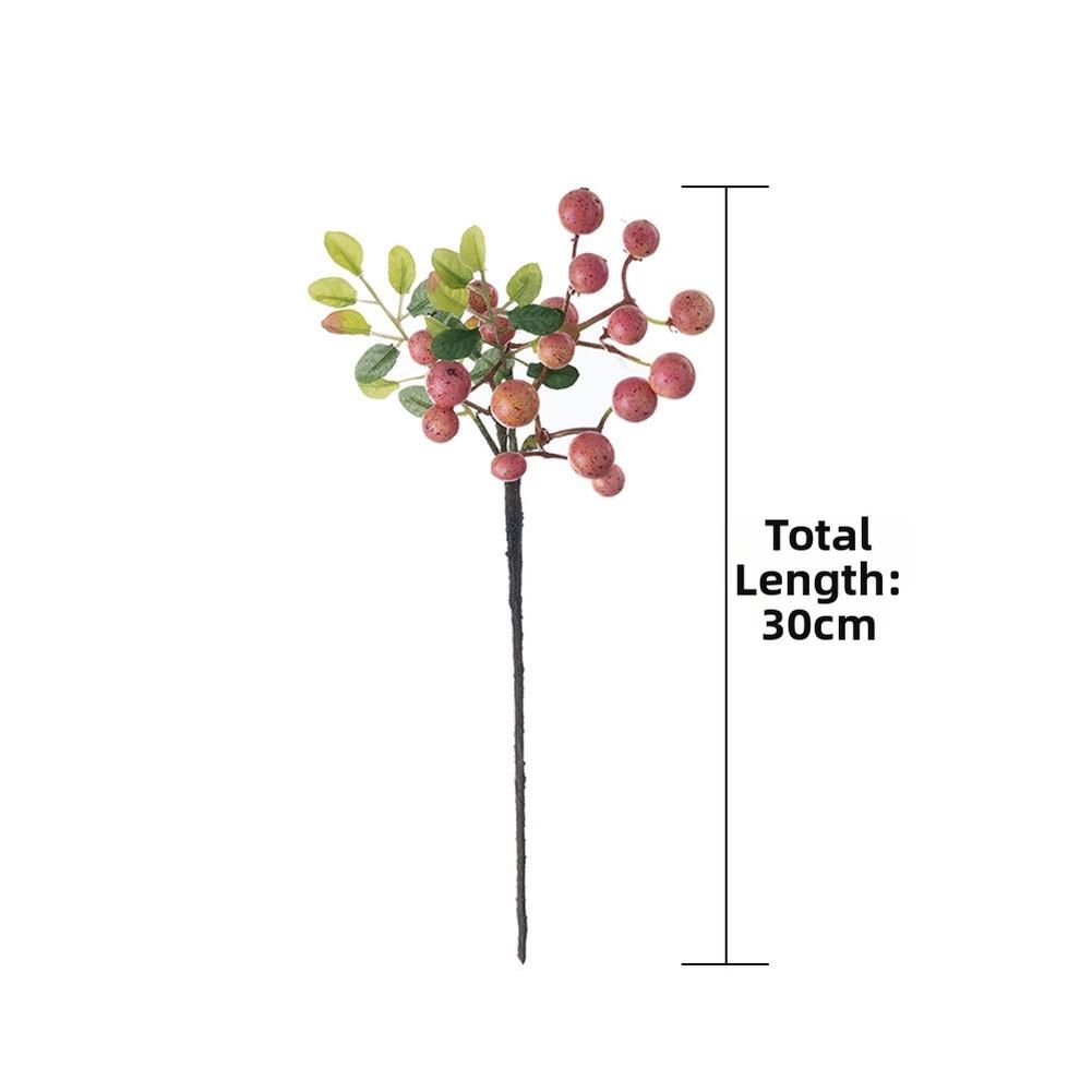 Artificial Lucky Fruit Foam Berry for Home Wedding Decor Styling Photo Backdrop Outdoor Events Realistic Look 30cm