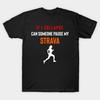 Herren Schwarzes T-Shirt mit Aufdruck If I Collapse Strava, Strava Laufgeschenk, Radsportgeschenke, Strava Geschenk No-Cut Transferpapier Druck Baumwoll-T-Shirt