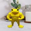3D Printed Muscle Frog Statue PLA Standing Frog Figurine Home Office Desktop Decoration Ornament Fitness Enthusiasts Gift