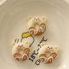 Milk Tea Color Bear Biscuits DIY Resin Handmade Jewelry Accessories Cream Glue Hairpin Brooch