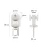 50 Pcs Stainless Steel Heavy Duty Silent Curtain Track Roller With Hooks Strong Wheel Carrier For Decorative Accessories