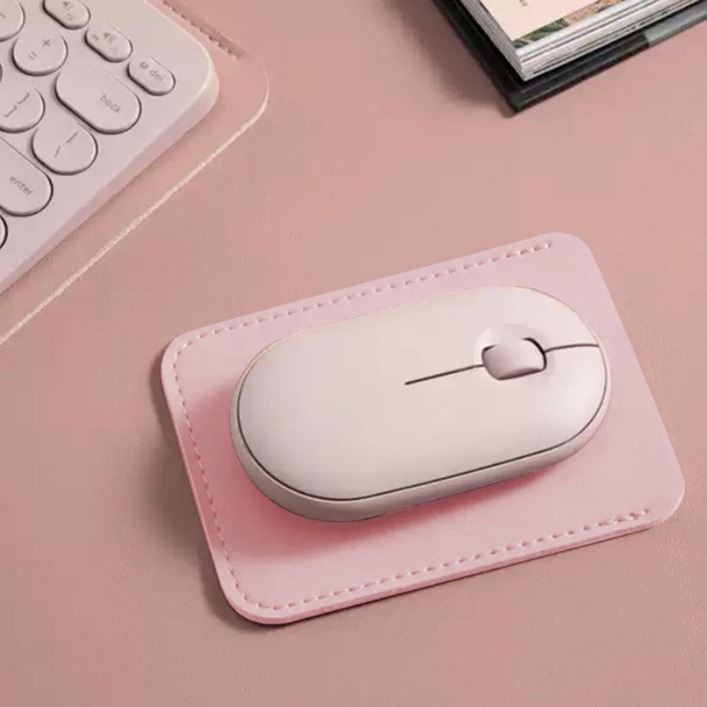 Wireless Mouse Storage Pouch Universal Reusable Leather Mouse Protective Case Laptop Accessories Organizer