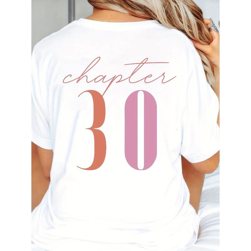 Women's Vintage 1994 30th Birthday Print T-Shirt - Soft Stretch Round Neck Short Sleeve Casual Tee
