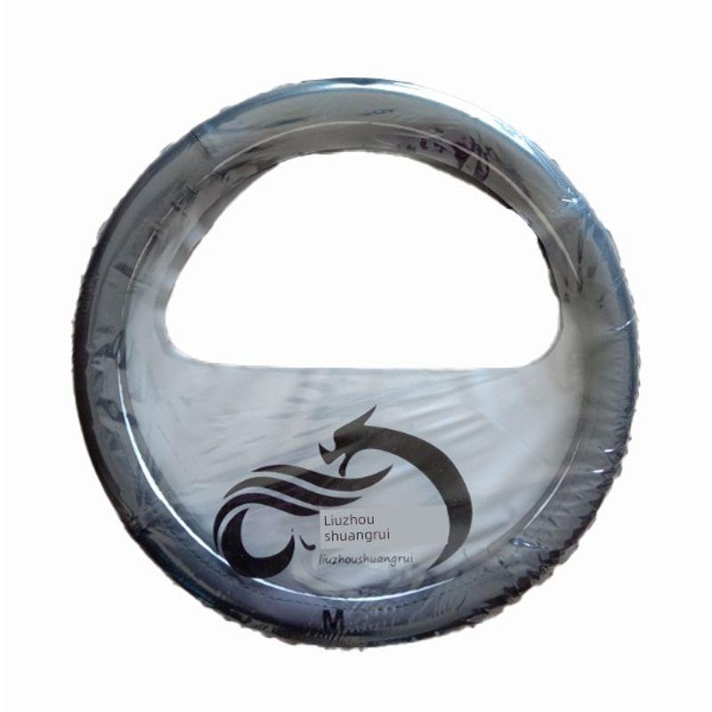 

Car Steering Wheel Cover, Suitable for All Seasons, High-Quality Fiber Steering Wheel Cover, Medium Size All Black