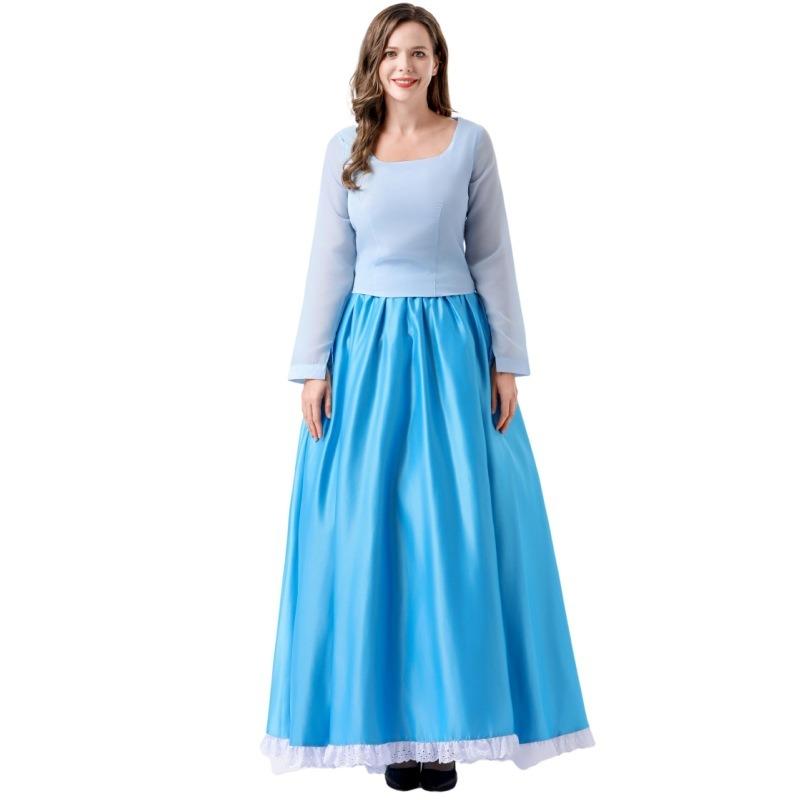 New Princess Dress Literary Cinderella Chest Skirt Halloween Costume Female