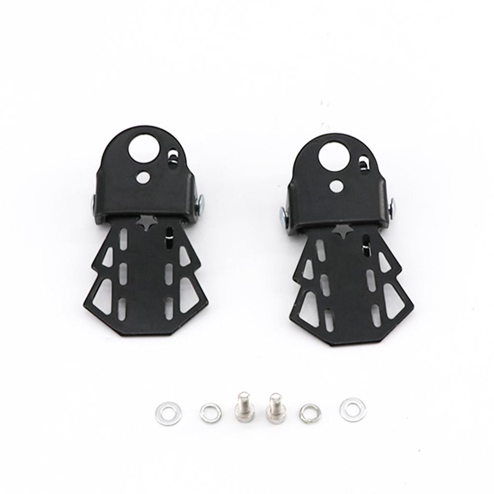 1 Pair Cycling Folding Black Metal Road Bike Rear Seat Footrests Bike Pedals Bicycle Foot Pegs
