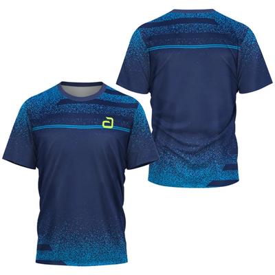 Men's Table Tennis T-shirt, Summer Tennis and Badminton Training Outdoor Sports Quick-drying O-neck Top