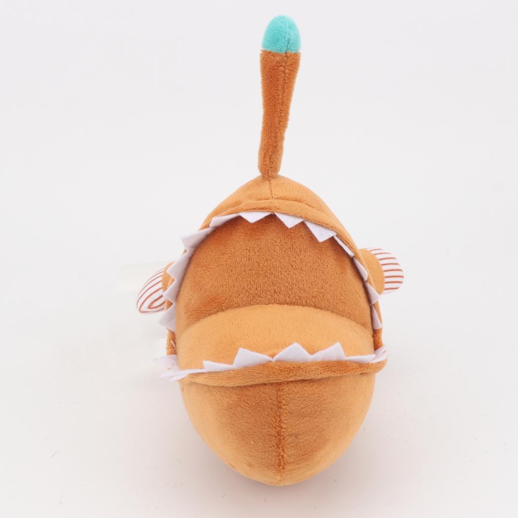 25cm/9.84in Melanocetus Johnsonii Devil Fish Lantern Fish Plush Toys Game Peripheral Dolls for Kids Birthday Xmas Gifts Home Dec