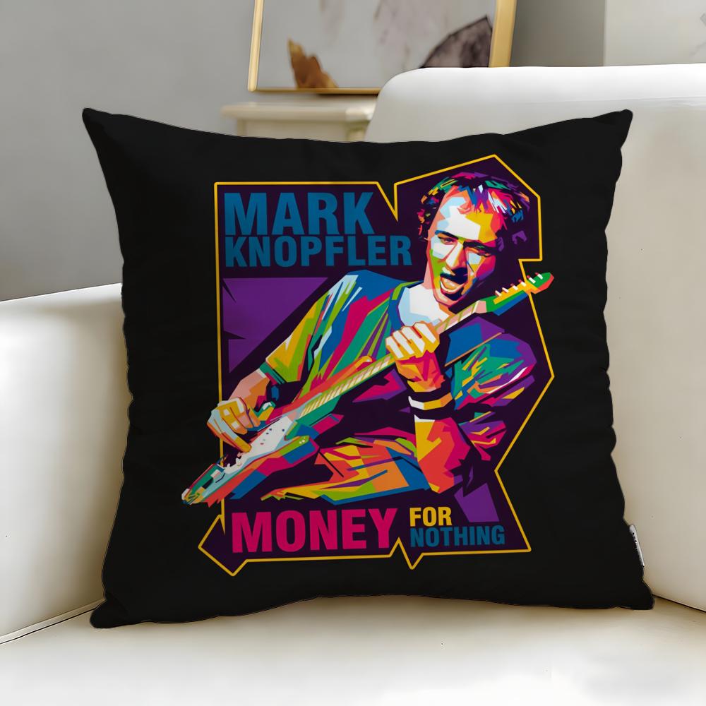 classic band Dire Straits Cushion Cover Soft  EasyWash Pillow Case  Versatile for Couch Bed Travel and Office