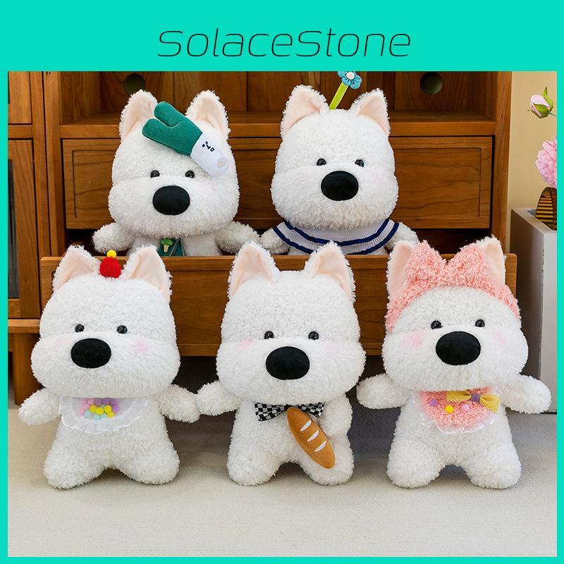 Exquisite Terrier Highland Plush Toy Scarf With Fun Colors Ideal Occasions All