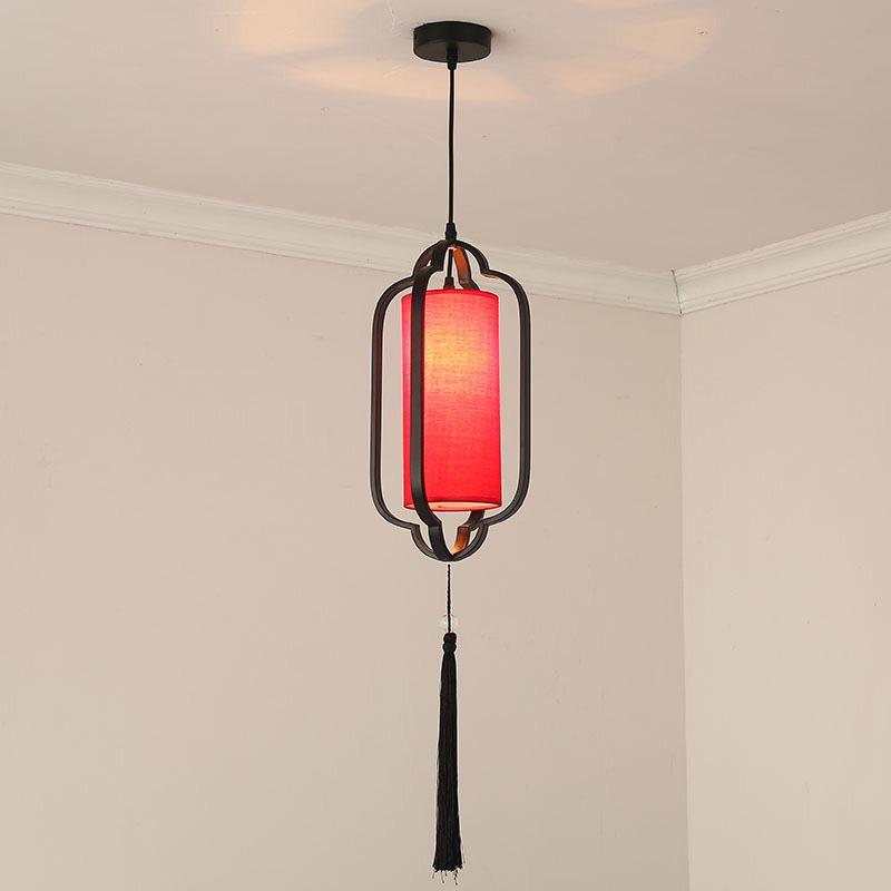 Chinese Zen Style Single Head Pendant Light for Restaurant, Bedroom, Tea Room, Corridor, and Dining Room