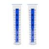 7 Inch Blue Striped Rain Gauge For Outdoor Large Font Rain Gauge With Thickened Plastic Large Digital Rain Gauge Tube