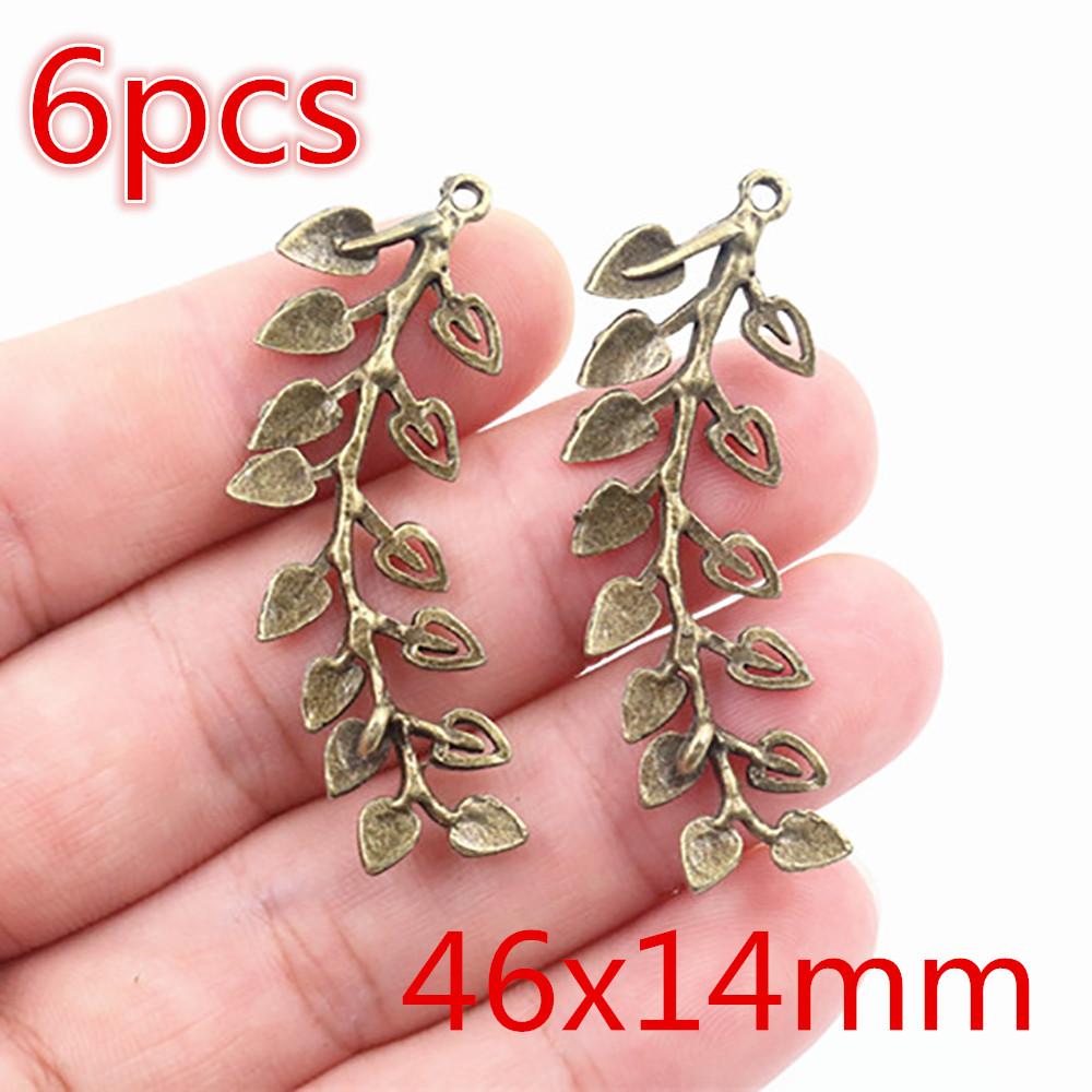 Fashion Bronze Charms Heart Star Leaf Arrow Cute DIY Jewelry Making Pendant Fidings for Necklace Bracelet Accessories 