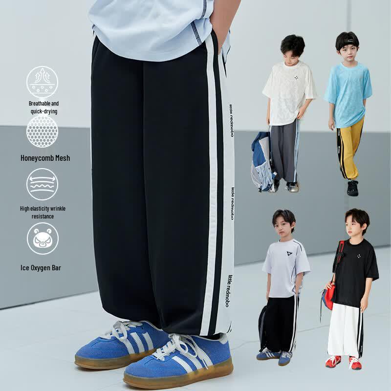Boys Quick-Dry Casual Loose-Fit Long Pants 140cm