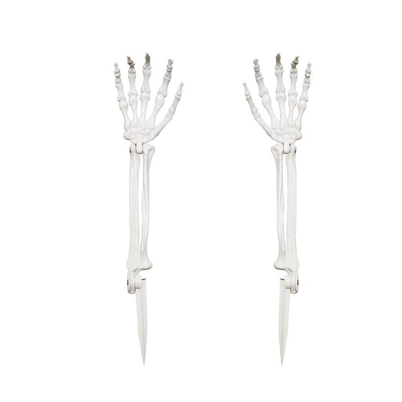 2PC Simulated Hand Bone Skeleton Garden Ghost Hand Bone Yard Ground Insert Halloween Multiple Options Available