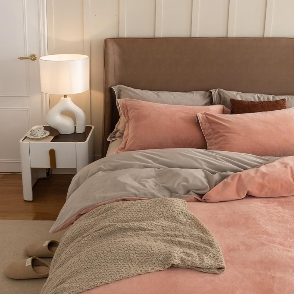 Winter and Autumn Bedding - Milk Fiber Quilt Set for Four Pieces