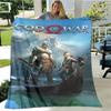 Game God of War Printed Blanket Picnic Blanket Warm Flannel Blankets Home Bed Linings Blankets for Beds Birthday Gift