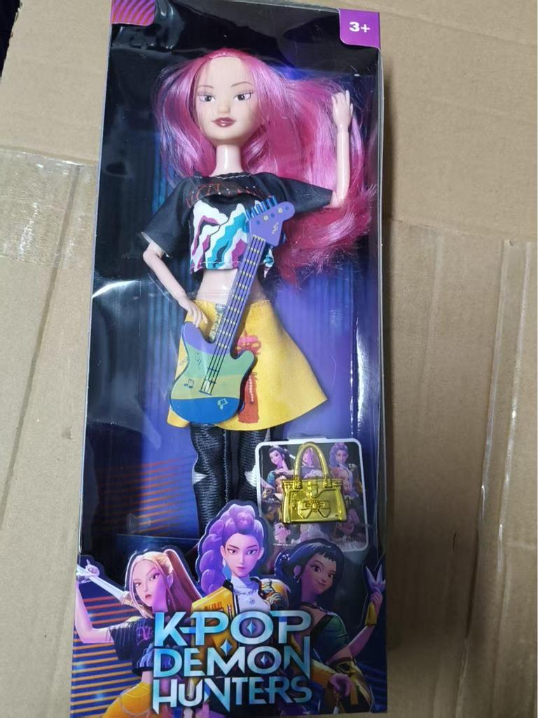 KPOP Demon Hunter Girl & Boy Group Animated Dolls with Theme Song & Colorful Lights