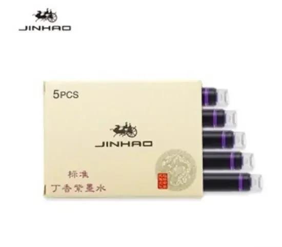 Jinhao 5/10/15 pcs Color Ink Cartridge Refill Fountain Pen Office School Student Stationery Ink Supplies Fountain Pen Ink