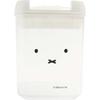 Okato Miffy Storage Container Canister, 270ml, Features a Miffy Face, Easy Lock with a Flip of the Lever, Clear Container for Easy Viewing of Contents