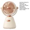Mini-Schreibtischventilator 100 Geschwindigkeiten Winkelverstellbar USB-wiederaufladbar Sommer Handventilator Tragbar Outdoor Reise Mini Persönlicher Ventilator