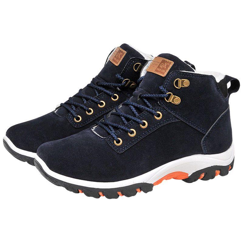 Premium Artificial Suede Men's Boots For Fall And Winter Warmth And Comfort