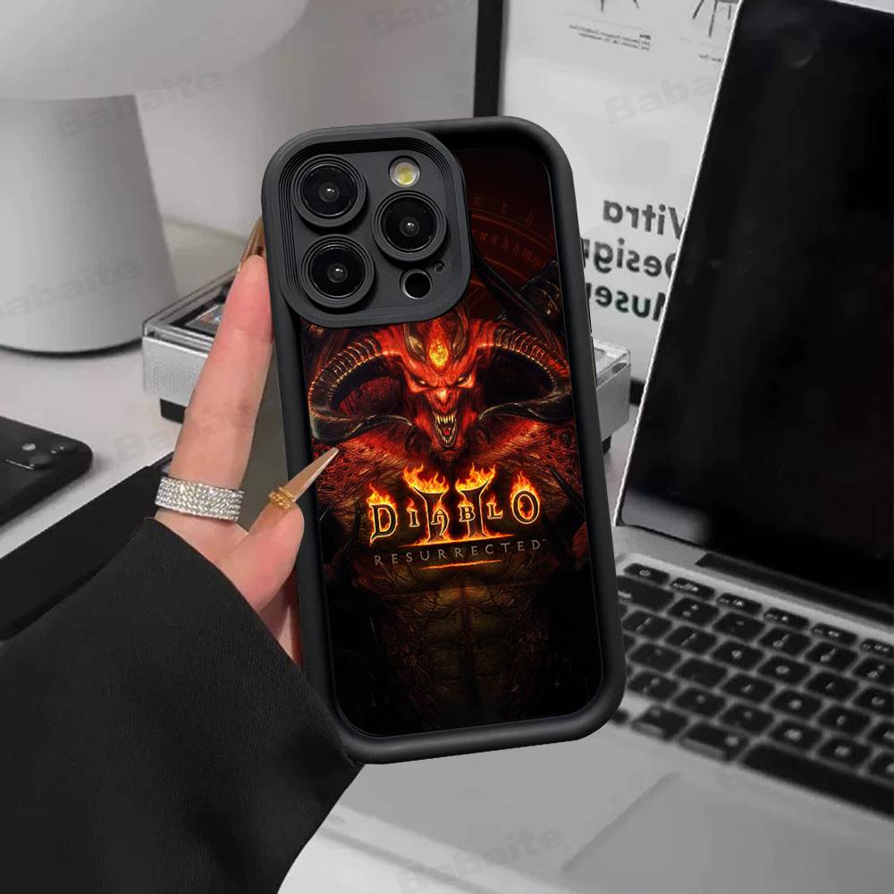 Classic Action D-Diablo Game Phone Case For IPhone 11 12 13 16 15 17 14 Pro Max Soft Funda Silicone Cover