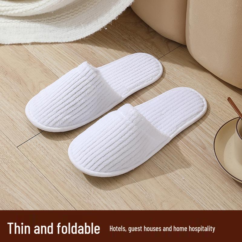 Star Hotel Bed & Breakfast Non-Slip Disposable Slippers - Customizable Logo