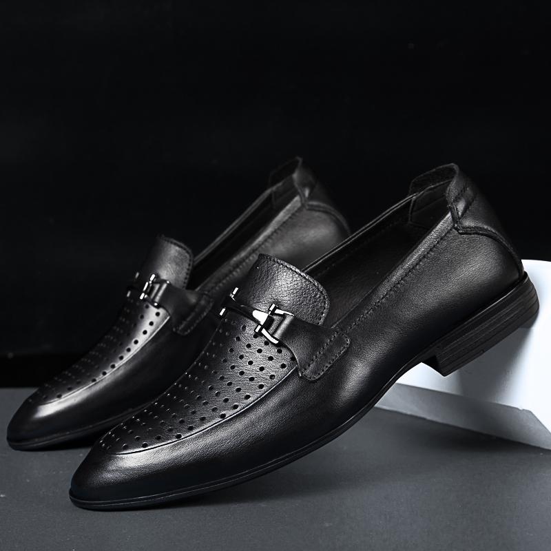 Fashion Italy Luxury Brand Fashion Men Casual Shoes Loafer Shoes Men Genuine Leather Slip-on Formal Shoes Moccasins Handmade Man Shoes